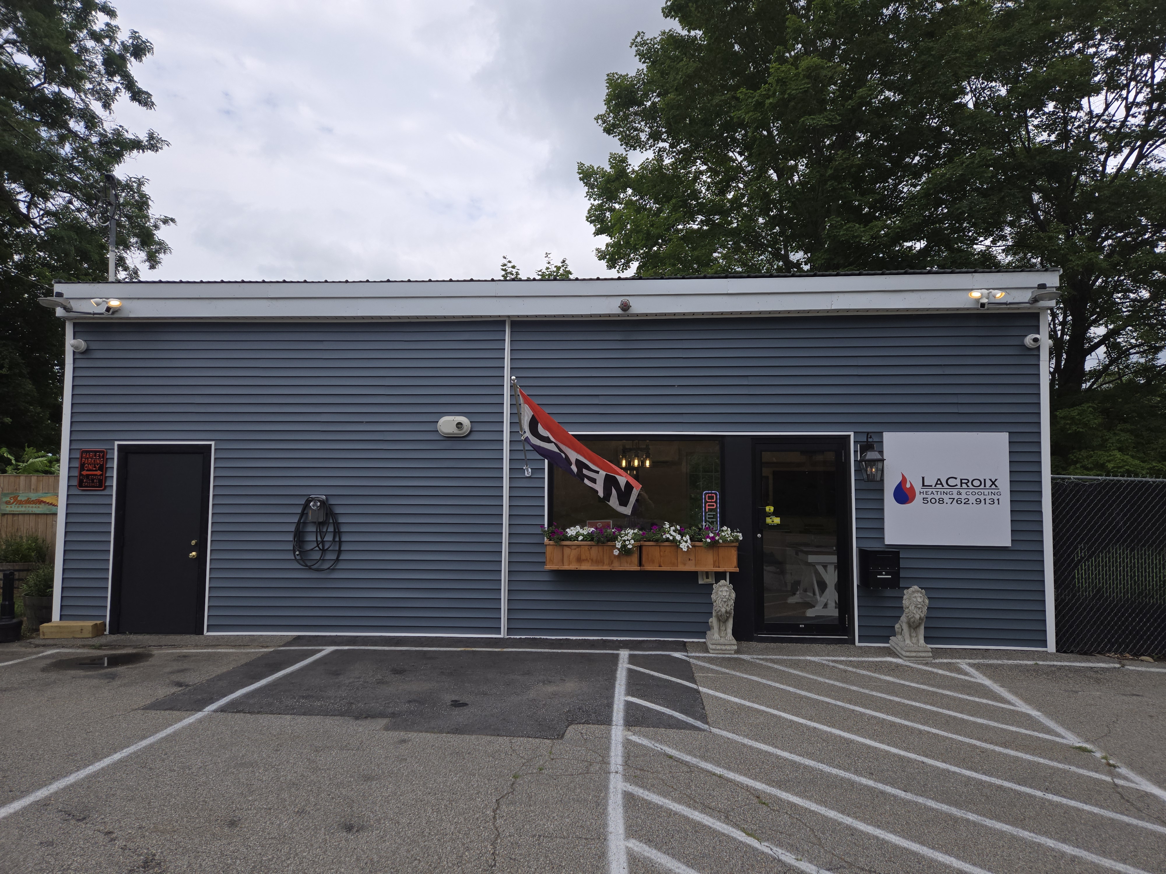 The LaCroix Heating & Cooling shop and showroom on Main Street in Cherry Valley, MA